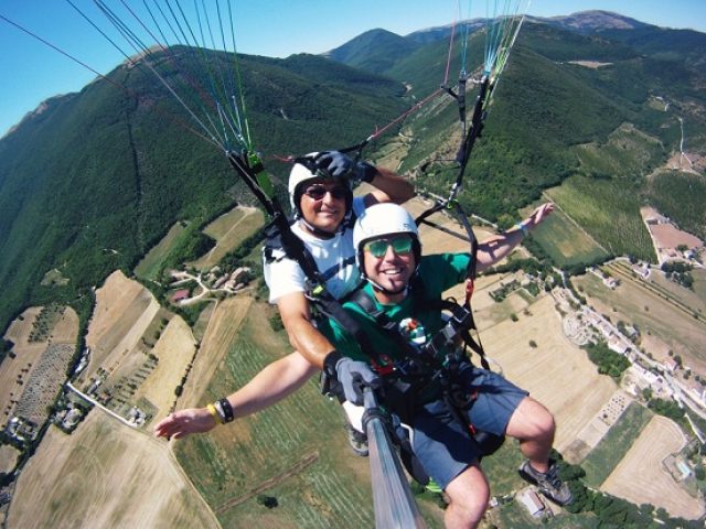 Free Flight on Tandem Paraglide